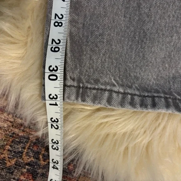 Zara High-Waisted Straight Leg Jeans - Grey Wash - Women’s Size 6 - Picture 7 of 9